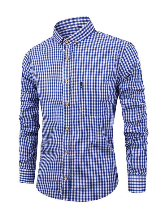 Herren-Karohemd mit bequemer Passform
