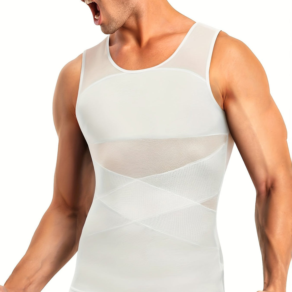 Herren Kompressions-Unterhemd | Eng anliegendes ärmelloses Oberteil für eine definierte Silhouette | Moderner Alltagslook