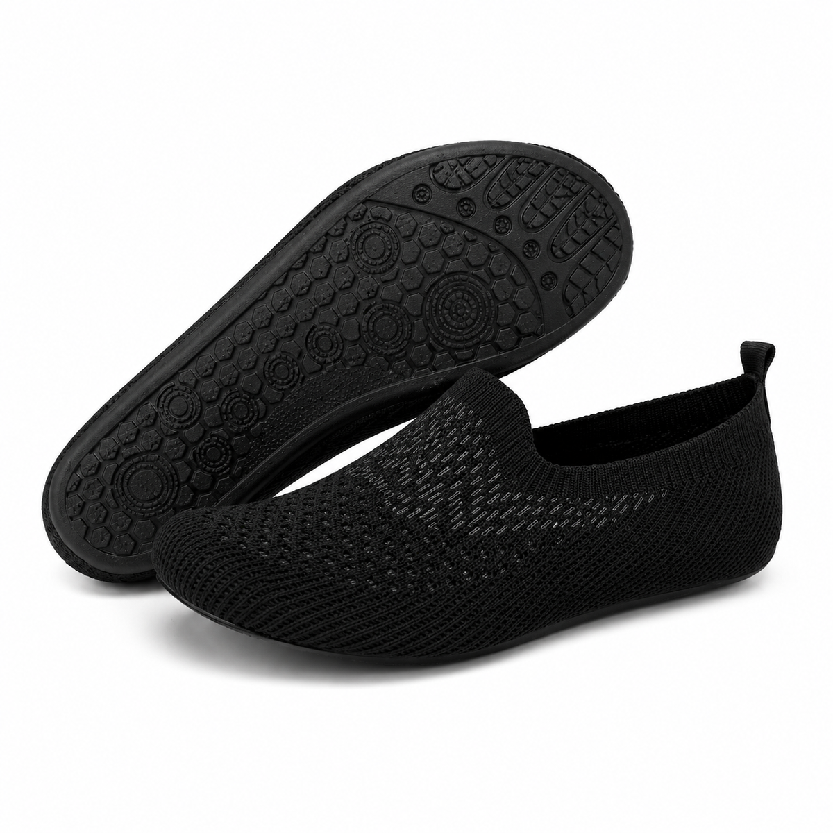 Gestrickter Barfuss-Sport- und Spazierschuh für Herren zum Hineinschlüpfen