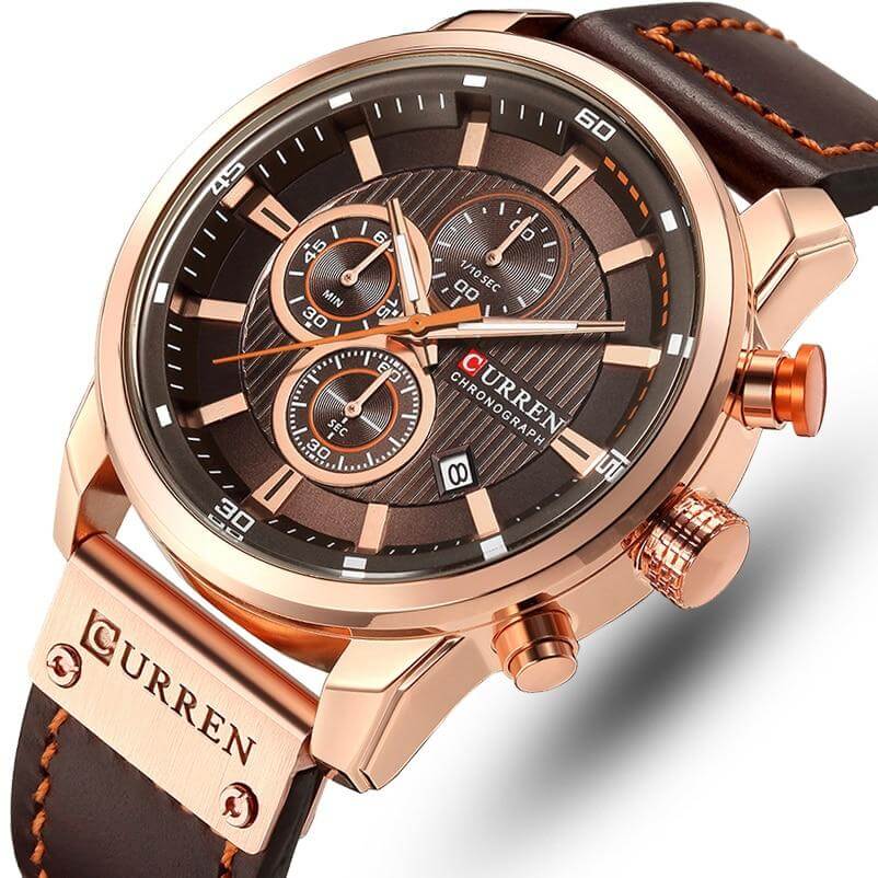 Herren-Chronograph-Armbanduhr