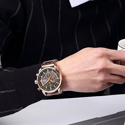 Herren-Chronograph-Armbanduhr