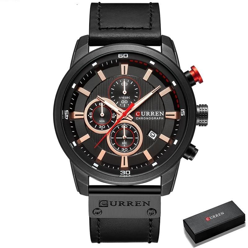 Herren-Chronograph-Armbanduhr