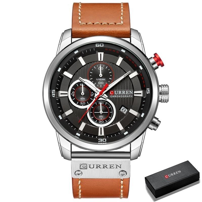 Herren-Chronograph-Armbanduhr