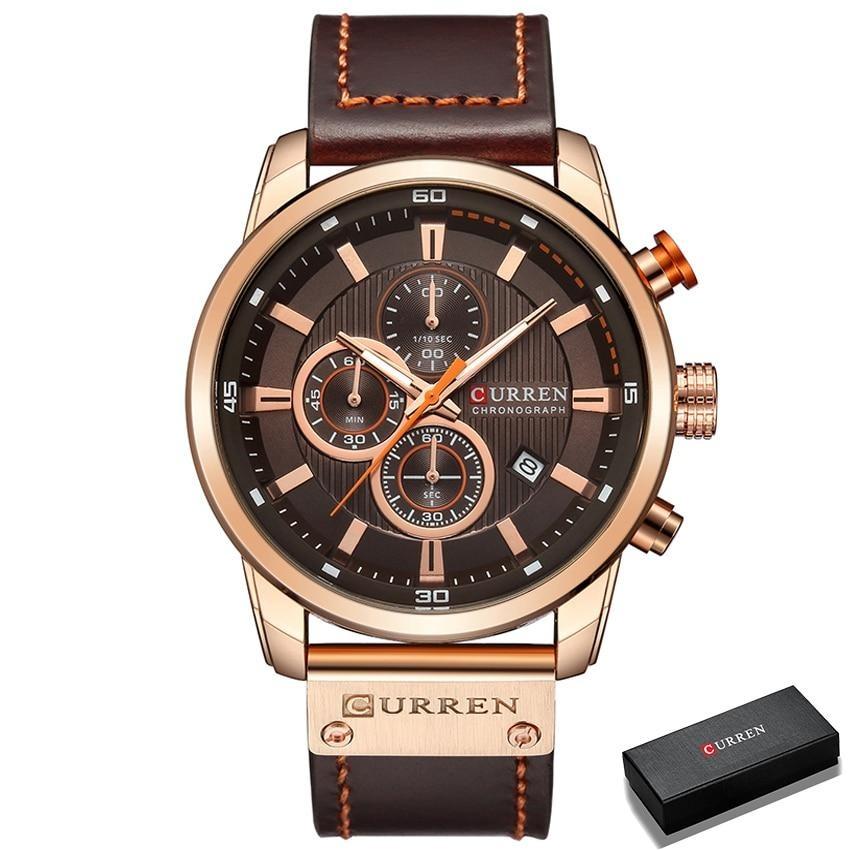 Herren-Chronograph-Armbanduhr