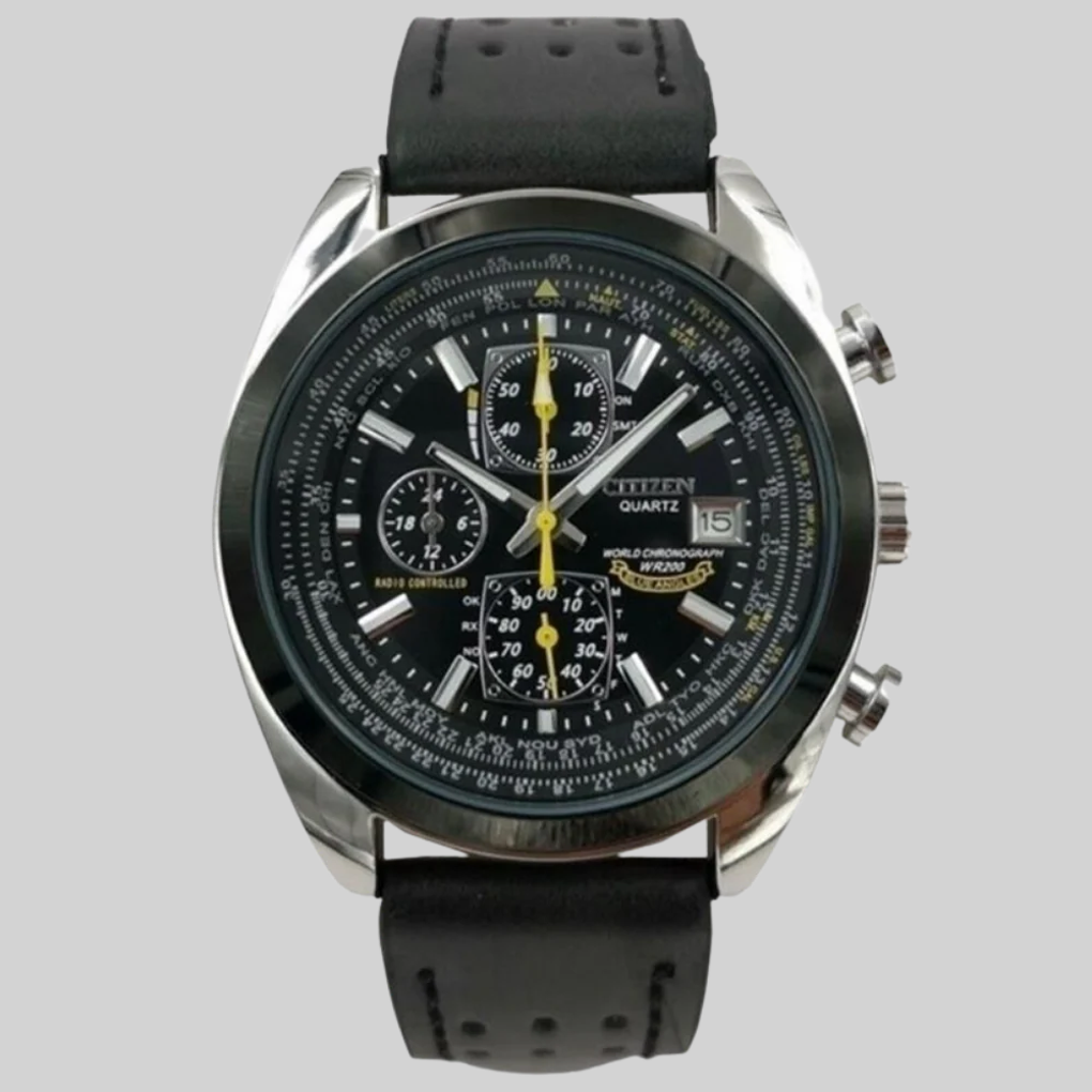 Herren Quarz Chronograph Armbanduhr