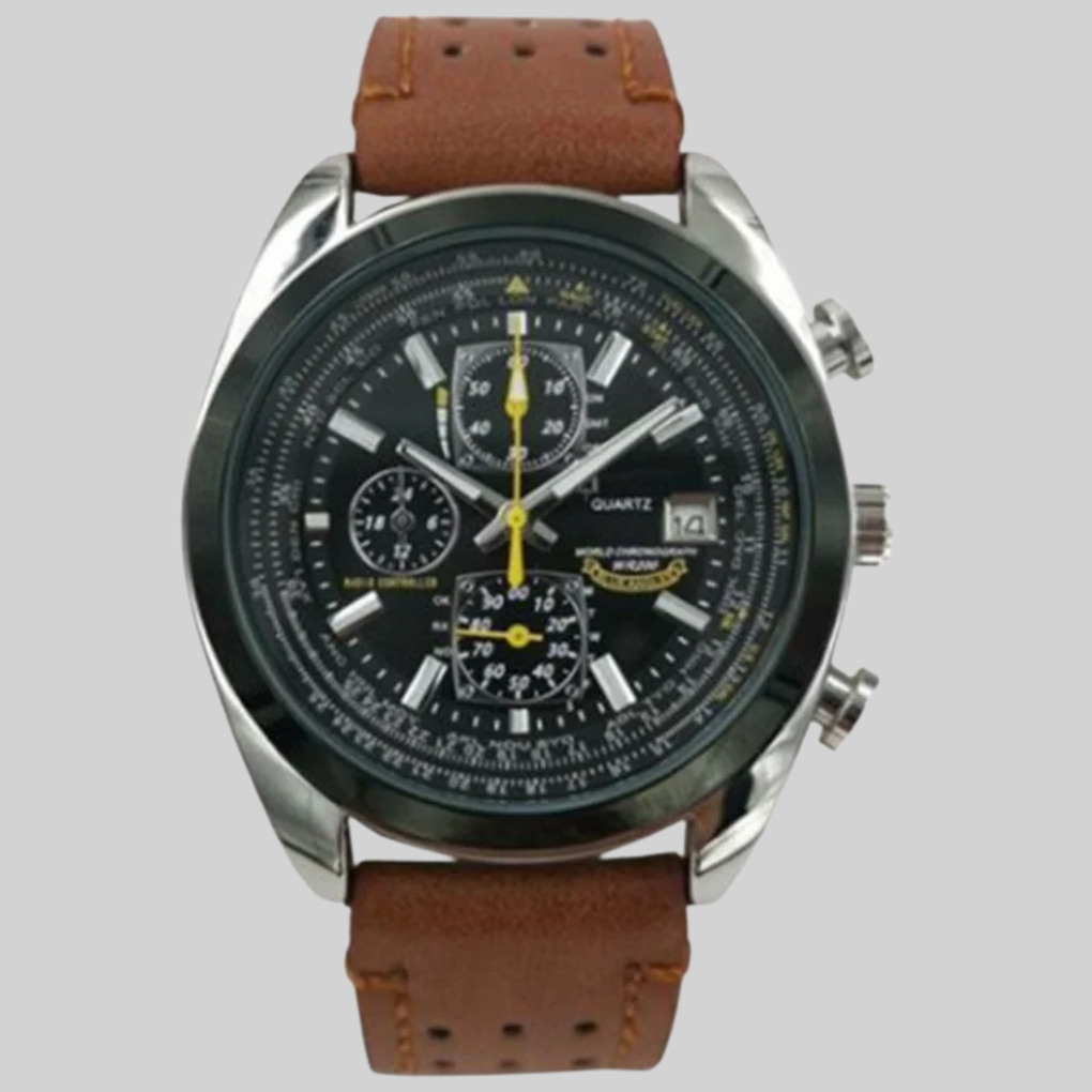Herren Quarz Chronograph Armbanduhr