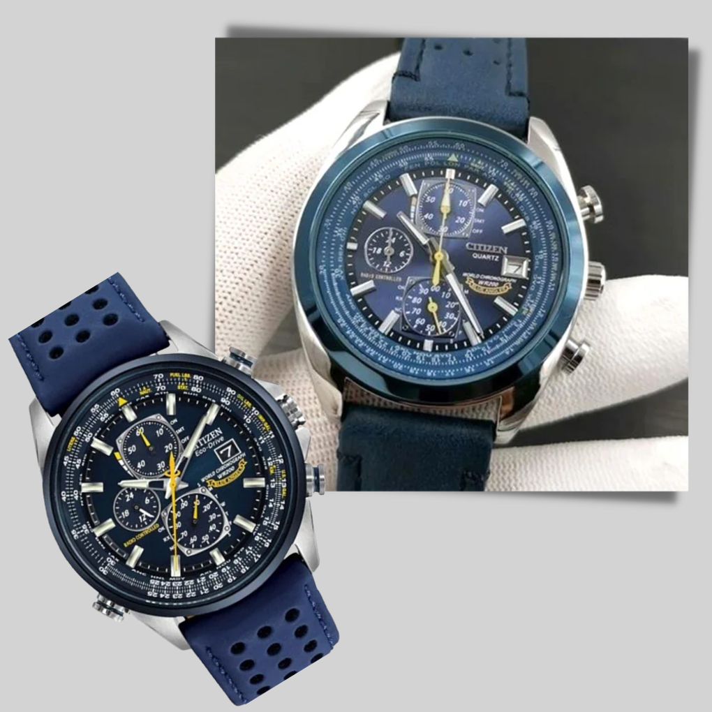 Herren Quarz Chronograph Armbanduhr