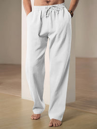 Herren Leinenmischhose