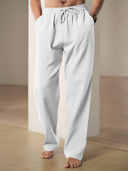 Herren Leinenmischhose