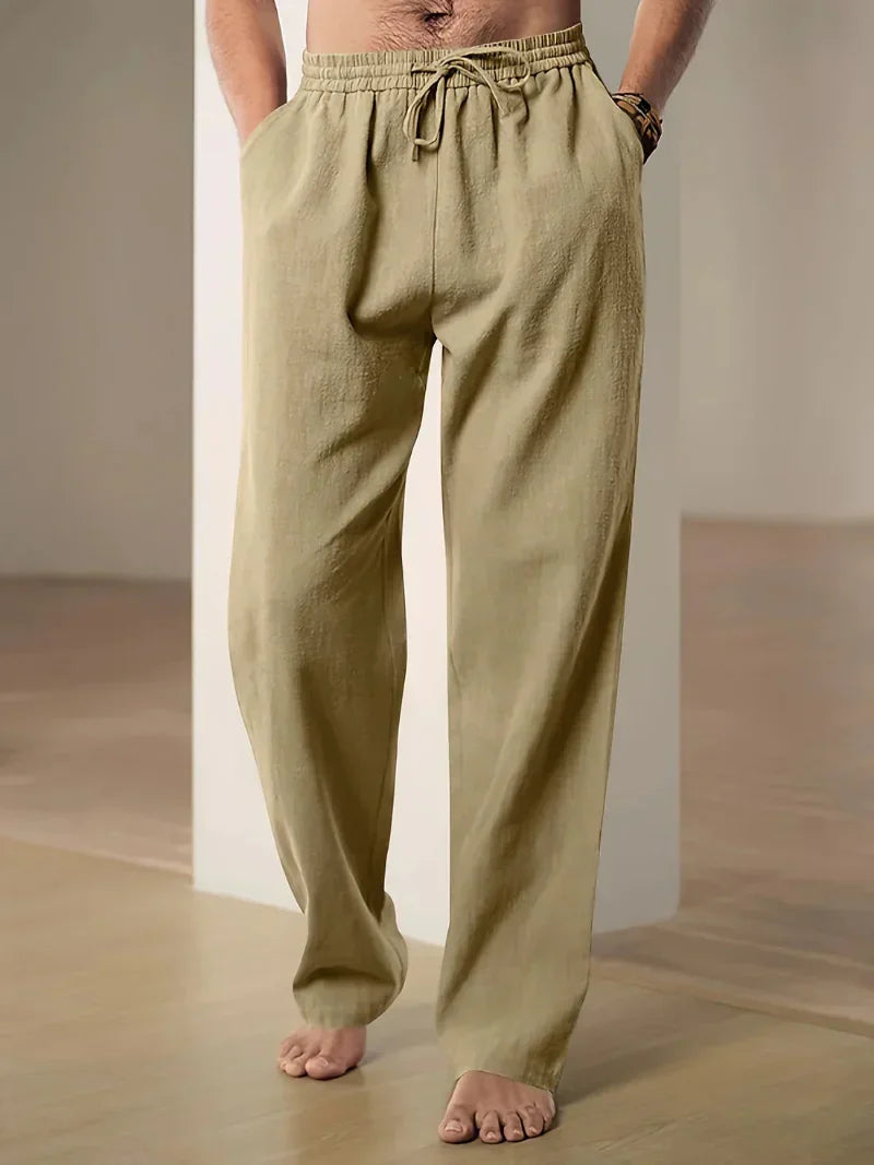 Herren Leinenmischhose