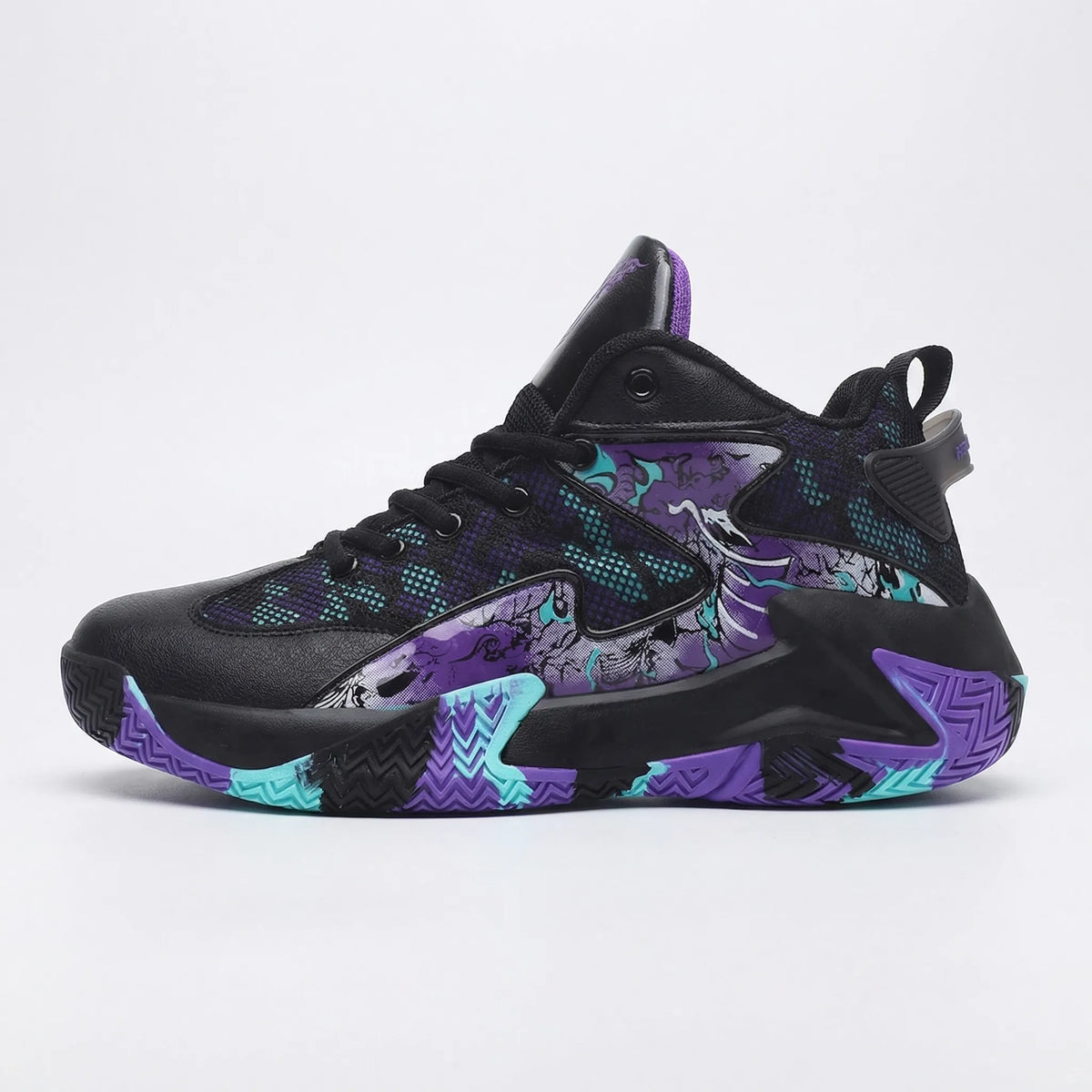 Herren High-Top Basketballschuhe mit auffälligem Muster