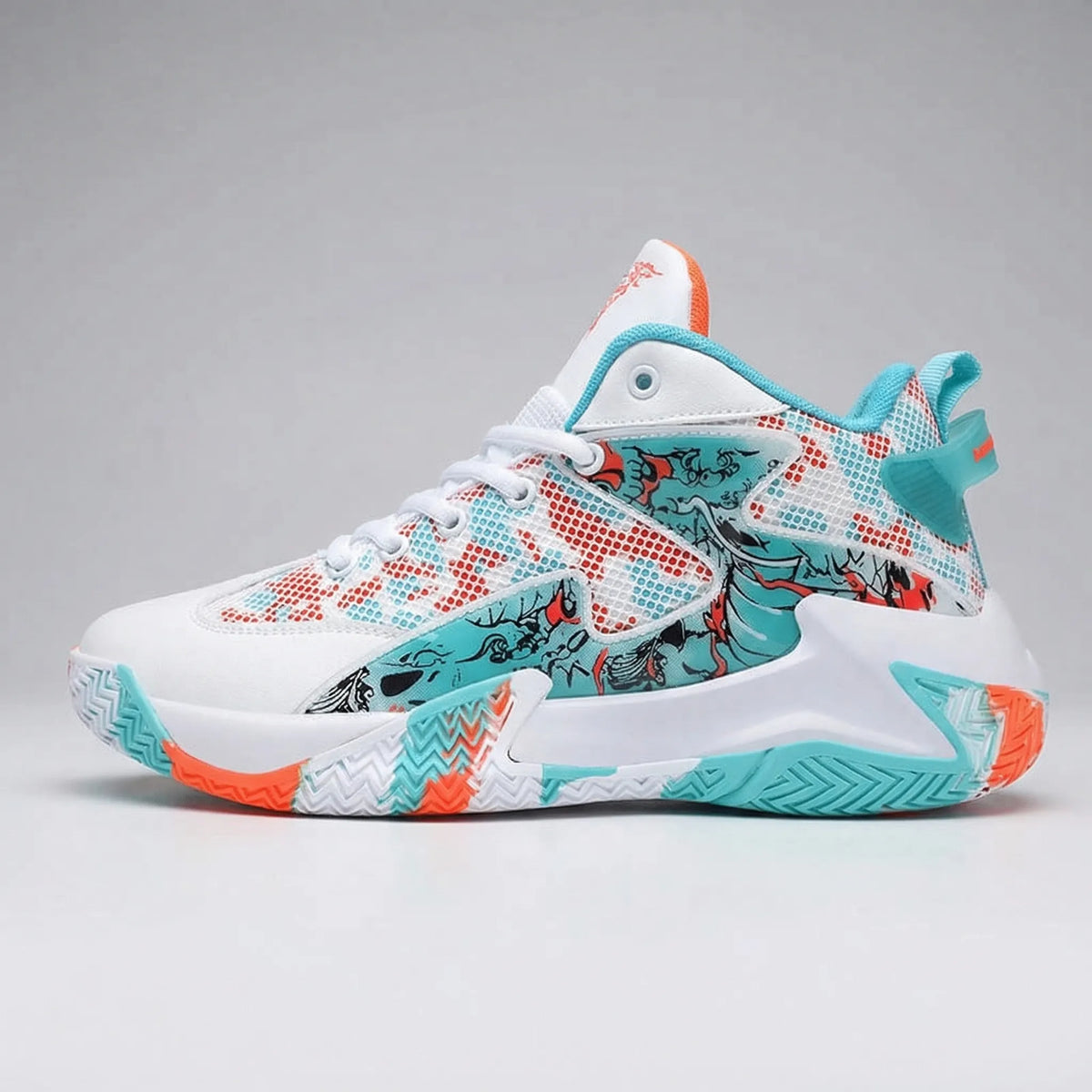 Herren High-Top Basketballschuhe mit auffälligem Muster