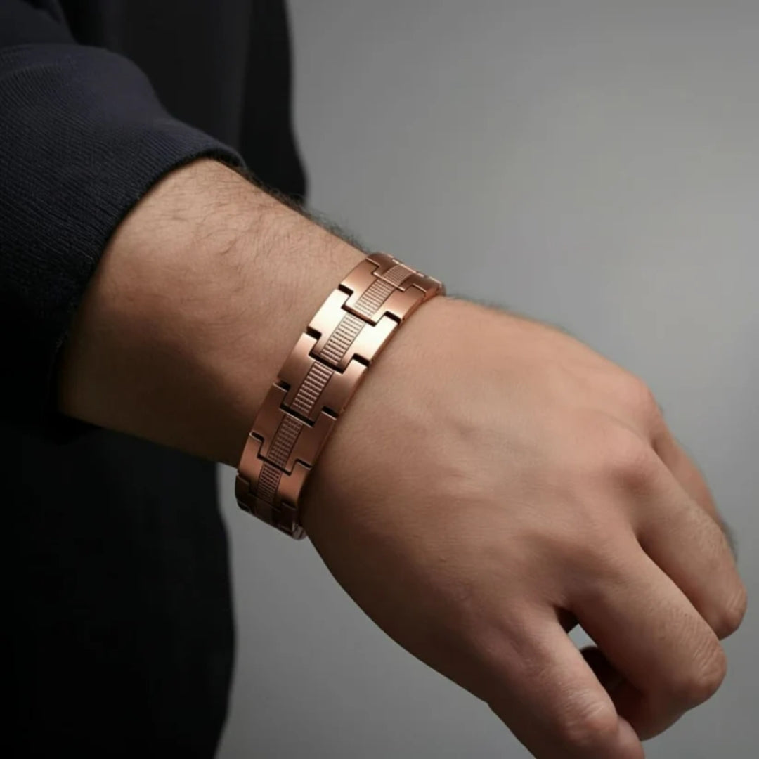 Magnetisches Kupferarmband für Herren
