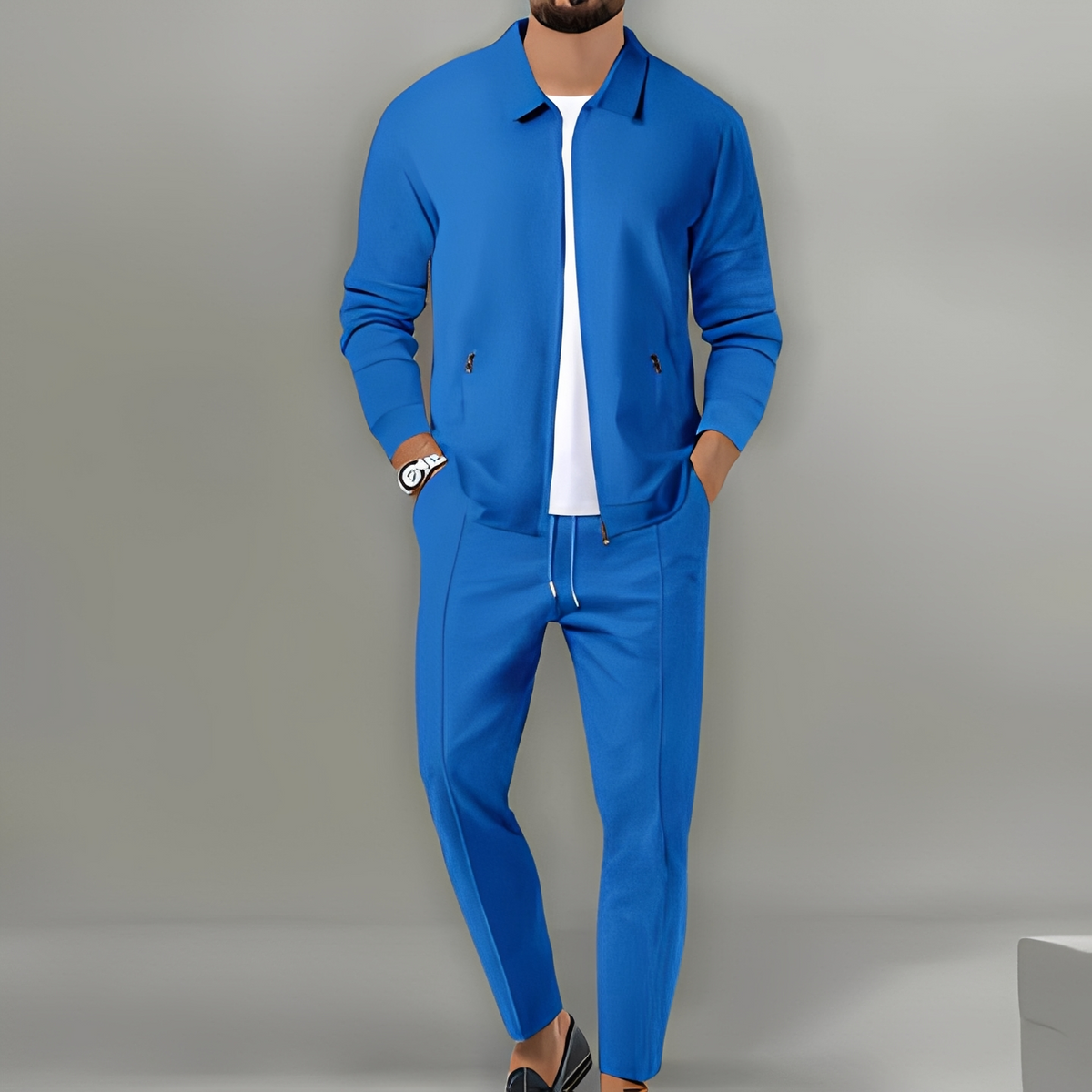Herren-Trainingsanzug mit Reissverschlussjacke
