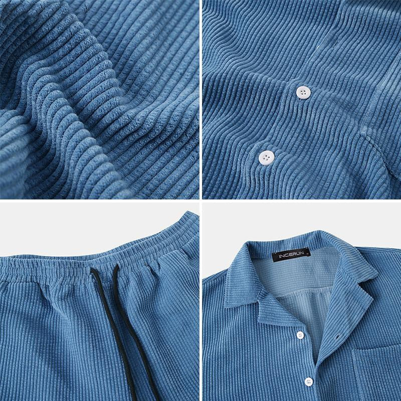 Herren-Sommerset aus Rippstrick – lässiger Stil und Komfort für warme Tage
