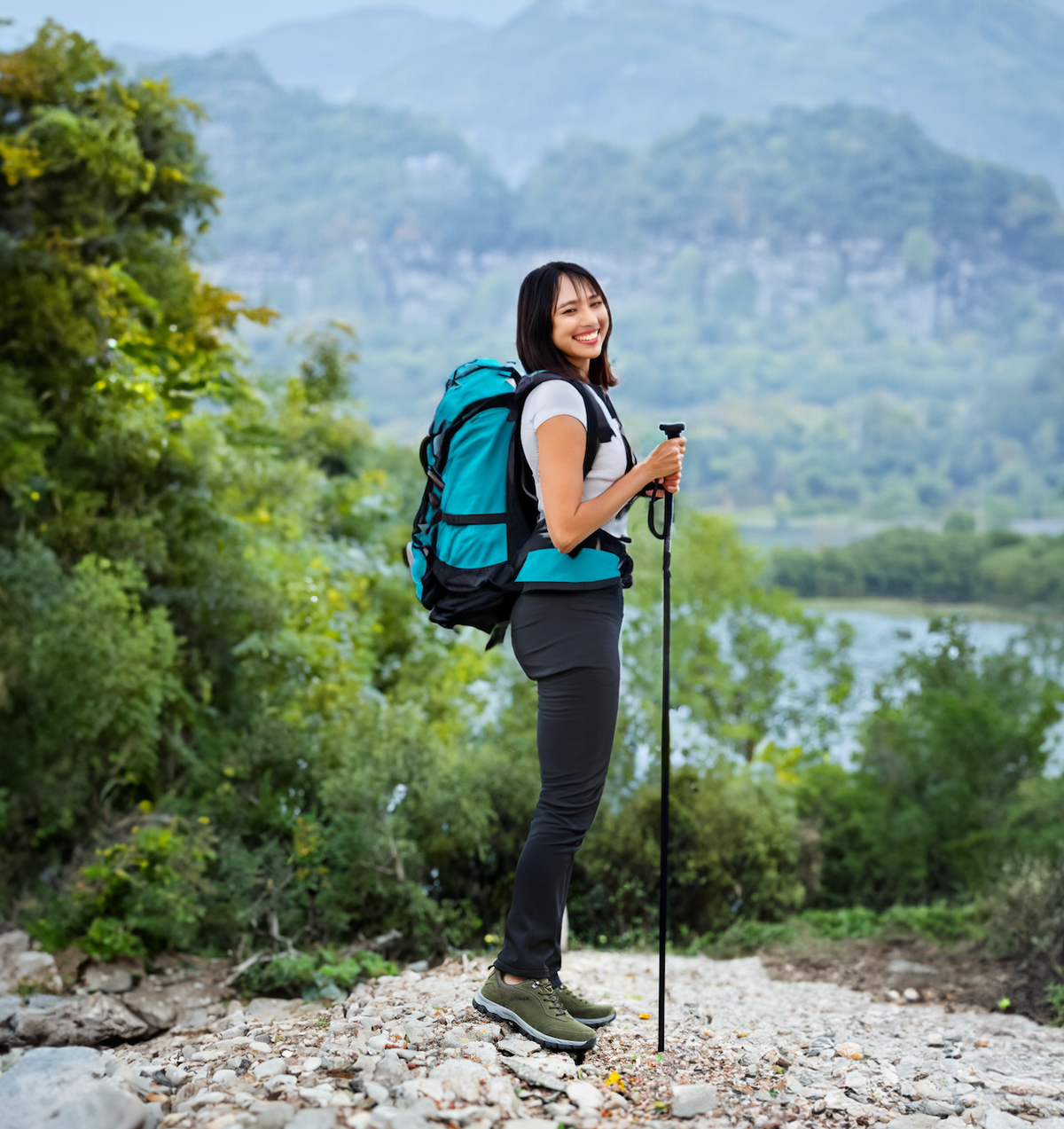 Orthopädische Herren-Trekkingschuhe mit Senkfussstütze