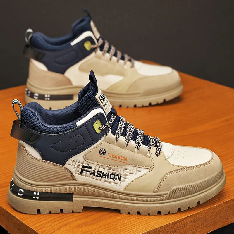 Orthopädische High-Top-Sneakers für Herren mit gepolstertem Schaft