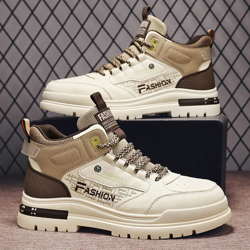 Orthopädische High-Top-Sneakers für Herren mit gepolstertem Schaft