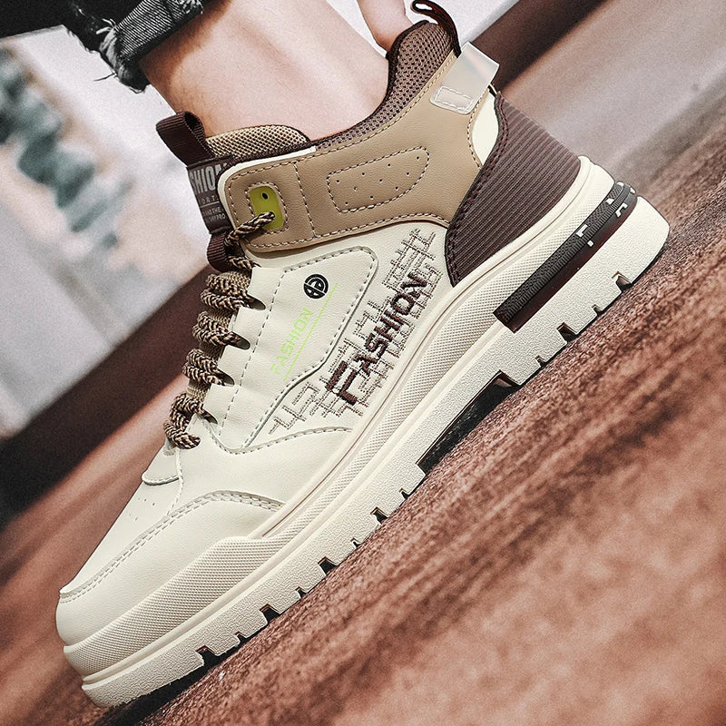 Orthopädische High-Top-Sneakers für Herren mit gepolstertem Schaft
