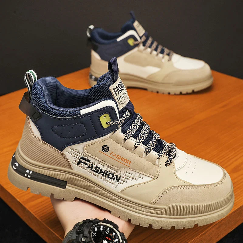 Orthopädische High-Top-Sneakers für Herren mit gepolstertem Schaft