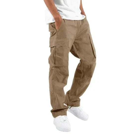 Herren-Cargohose aus Baumwolle mit Seitentaschen