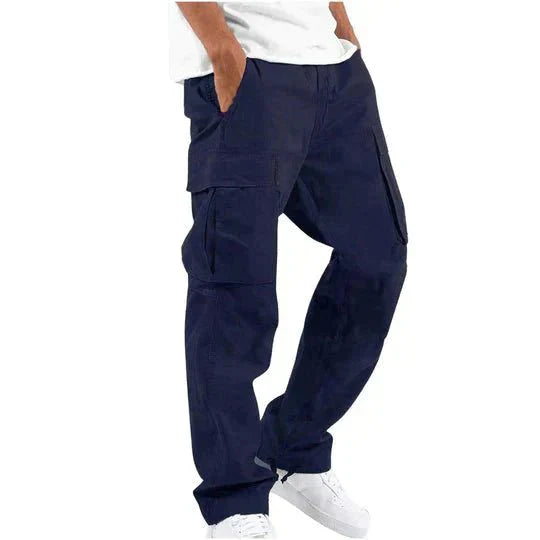 Herren-Cargohose aus Baumwolle mit Seitentaschen