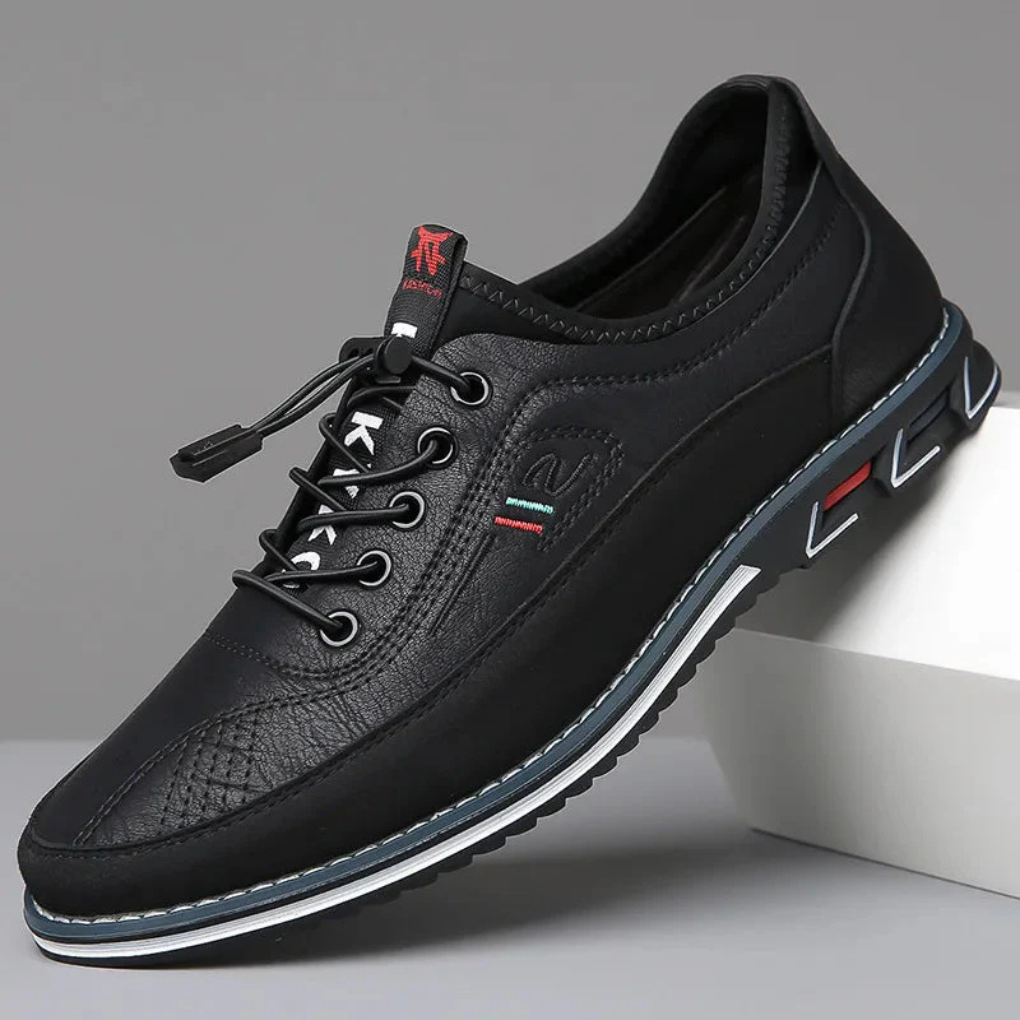Elegante polierte Derby-Schnürschuhe für Herren