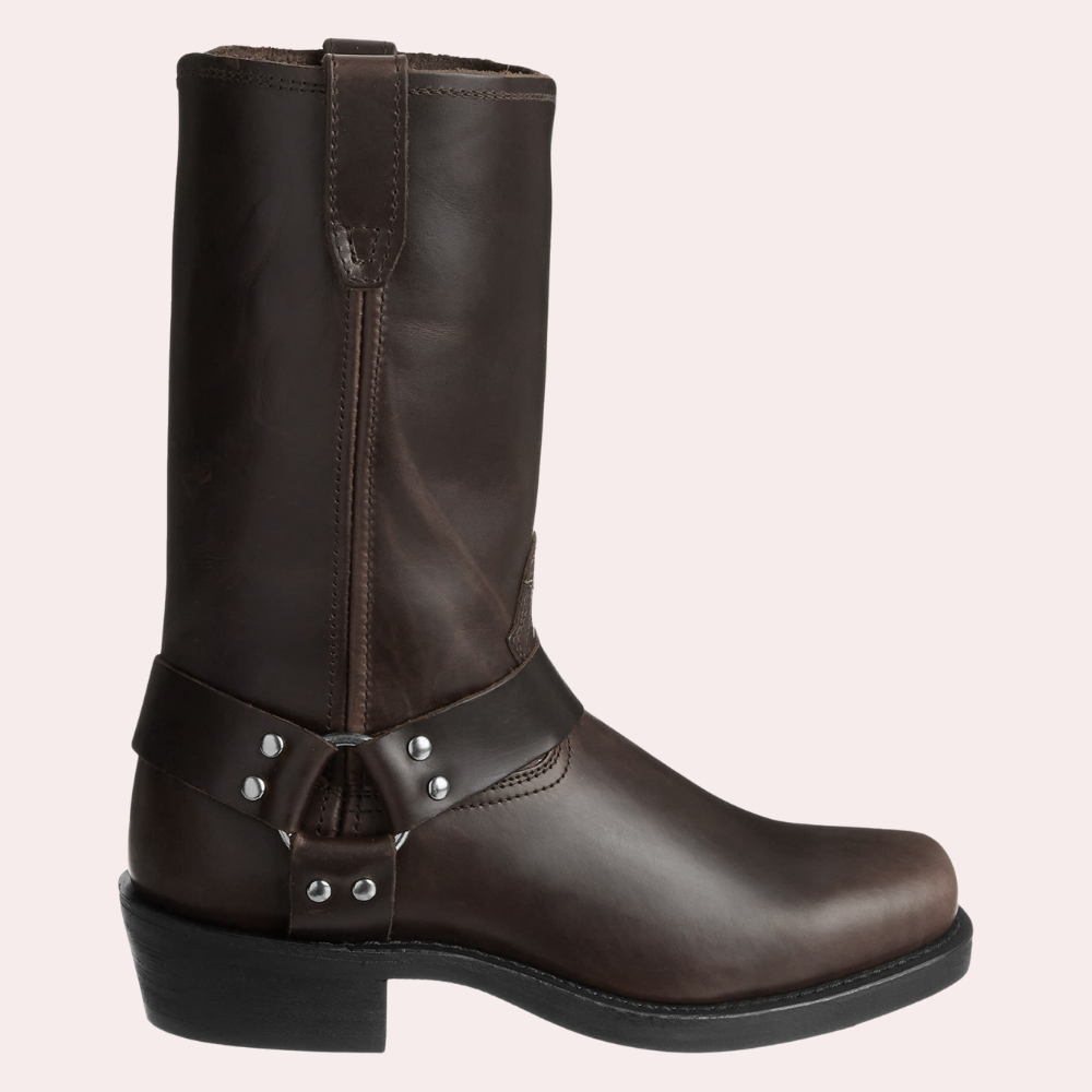 Herren PU-Leder Cowboystiefel | Stiefel für Herbst und Winter