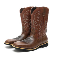 Mexikanische Retro-Herrenstiefel mit hohem Schaft und Stickdetails