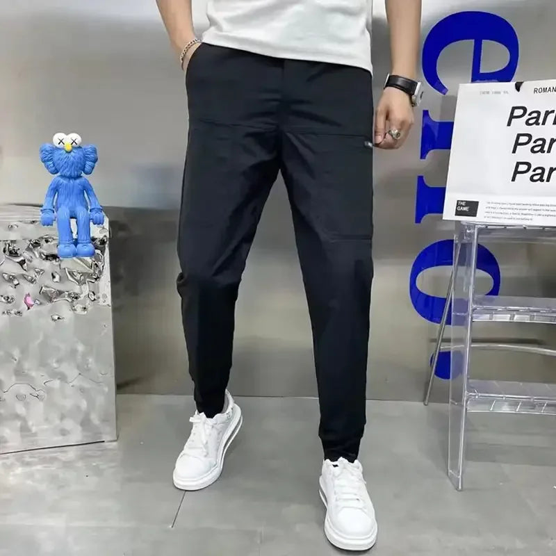 Elastische Herren-Cargo-Jogginghose mit mehreren Taschen