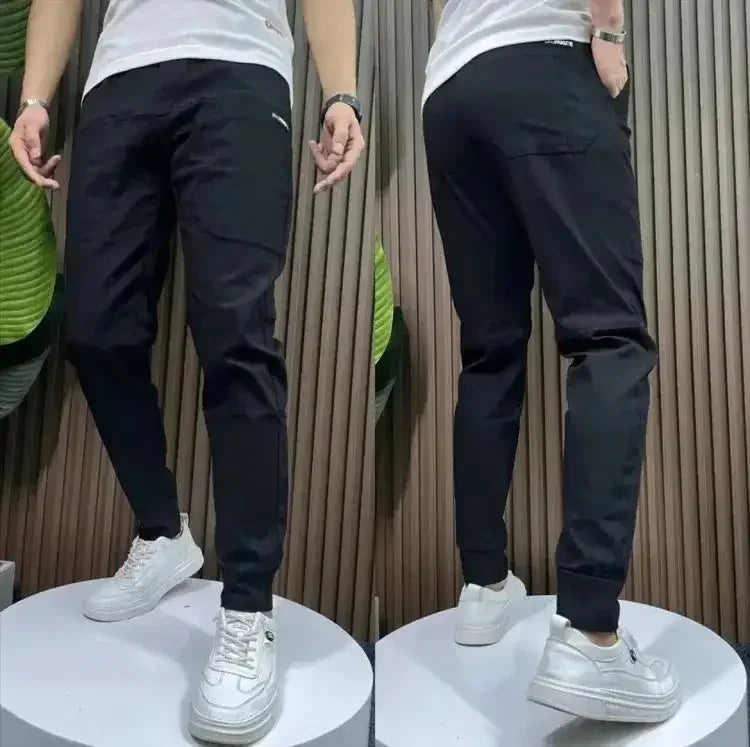 Elastische Herren-Cargo-Jogginghose mit mehreren Taschen