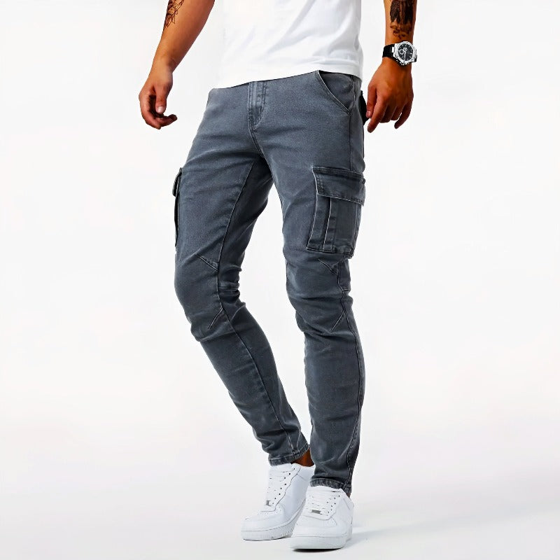 Herren Skinny Fit Cargohose