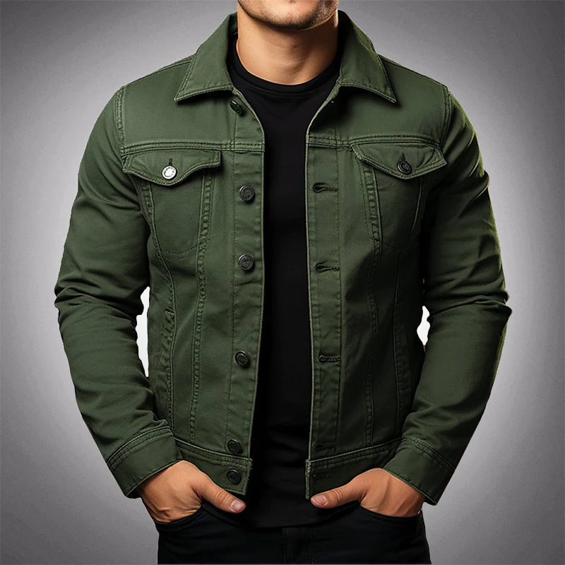 Herren Slim-Fit Jeansjacke - Herbst-Edition