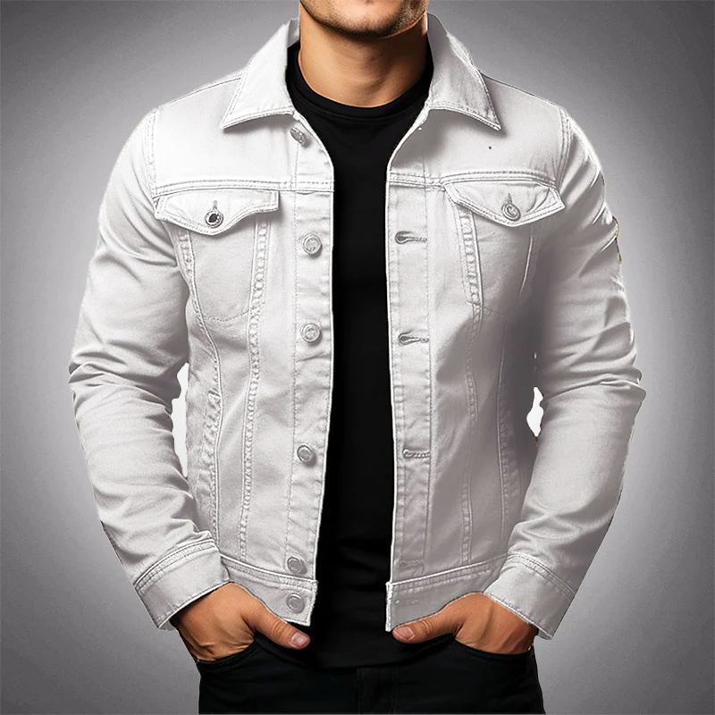 Herren Slim-Fit Jeansjacke - Herbst-Edition