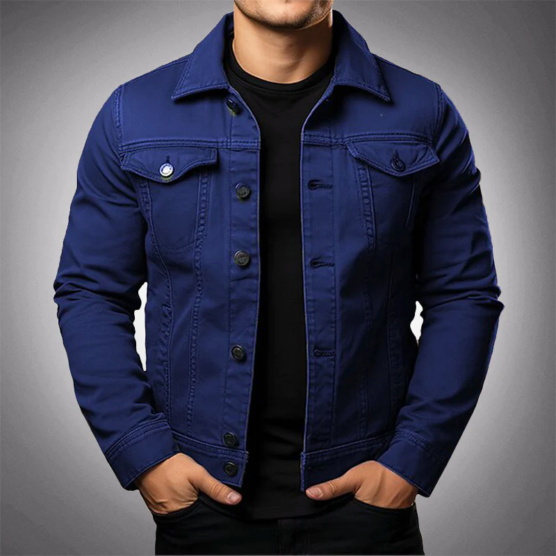 Herren Slim-Fit Jeansjacke - Herbst-Edition