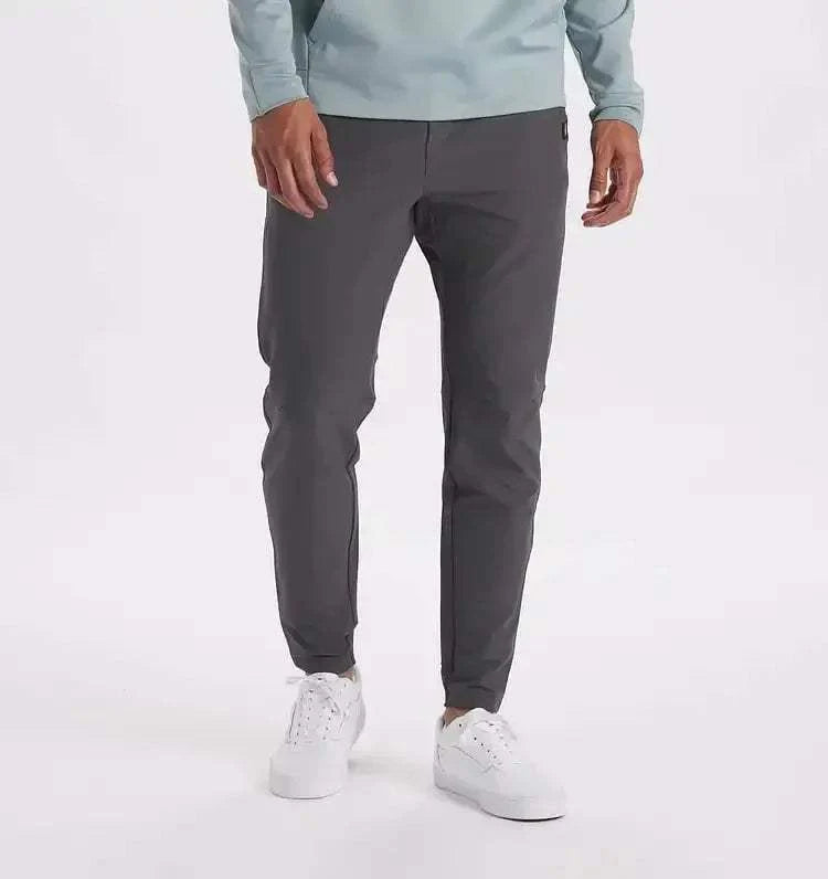 Herren Slim Fit Jogginghose mit elastischen Bündchen und verstellbarem Bund aus Stretch-Baumwollmischung