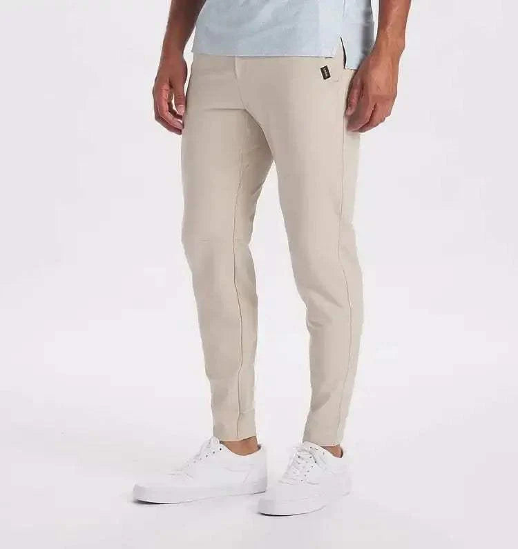 Herren Slim Fit Jogginghose mit elastischen Bündchen und verstellbarem Bund aus Stretch-Baumwollmischung