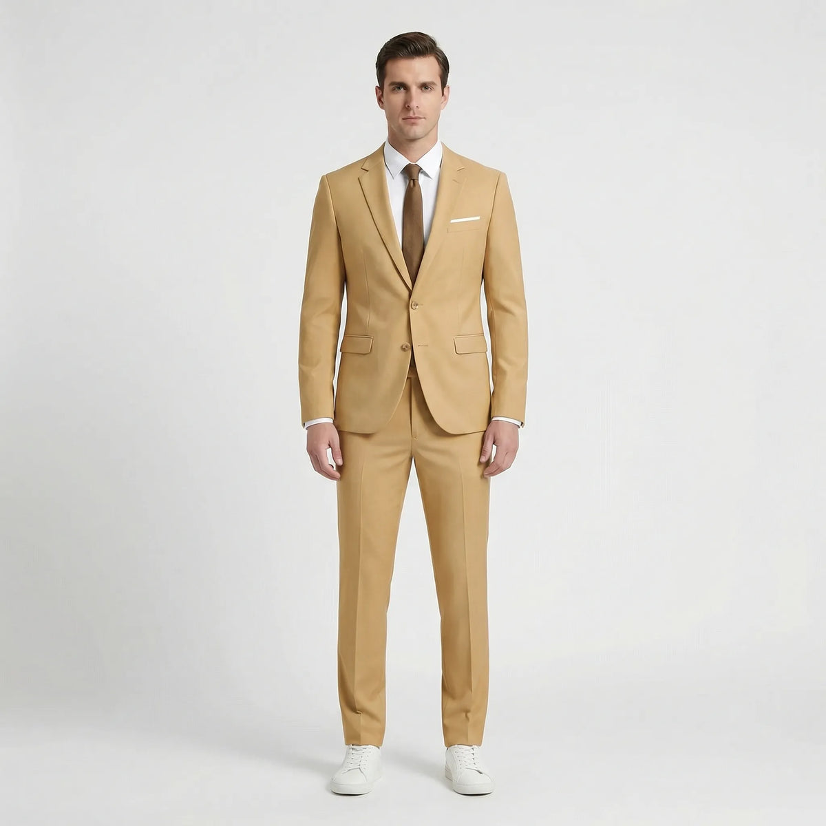 Herren-Slim-Fit-Anzug