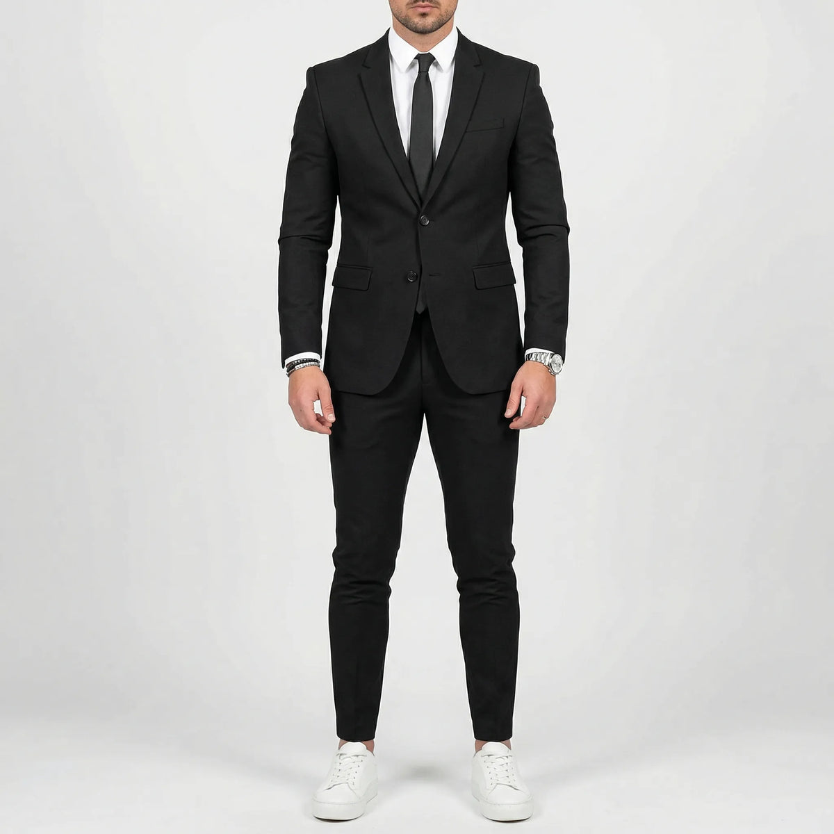 Herren-Slim-Fit-Anzug