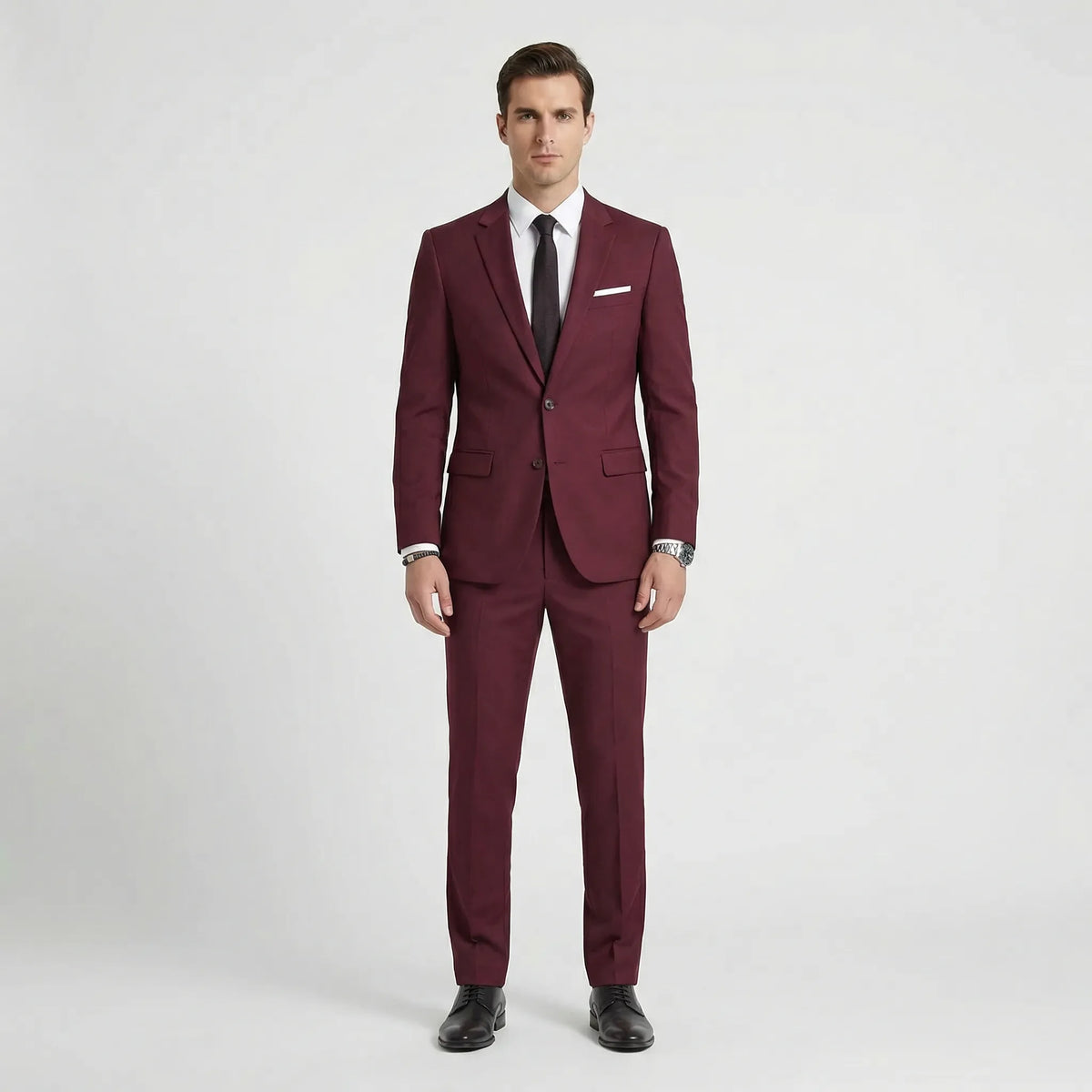 Herren-Slim-Fit-Anzug