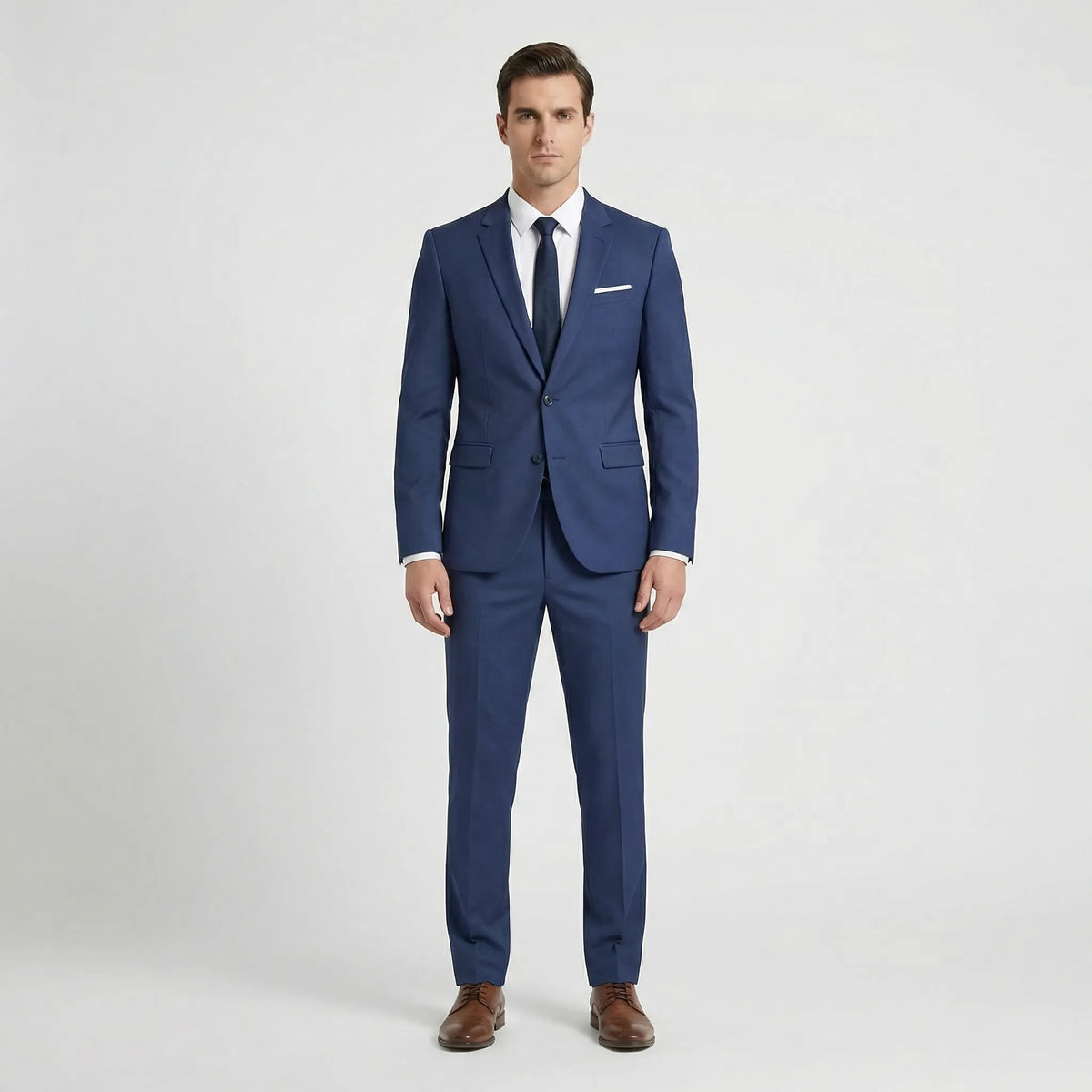 Herren-Slim-Fit-Anzug