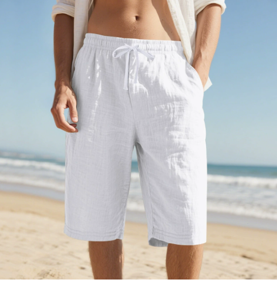 Knielange Chino-Shorts für Herren zum Hineinschlüpfen