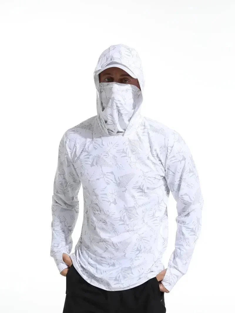 Herren UV-Schutz-Kapuzenpullover - Schnelltrocknendes Outdoor-Funktionsshirt