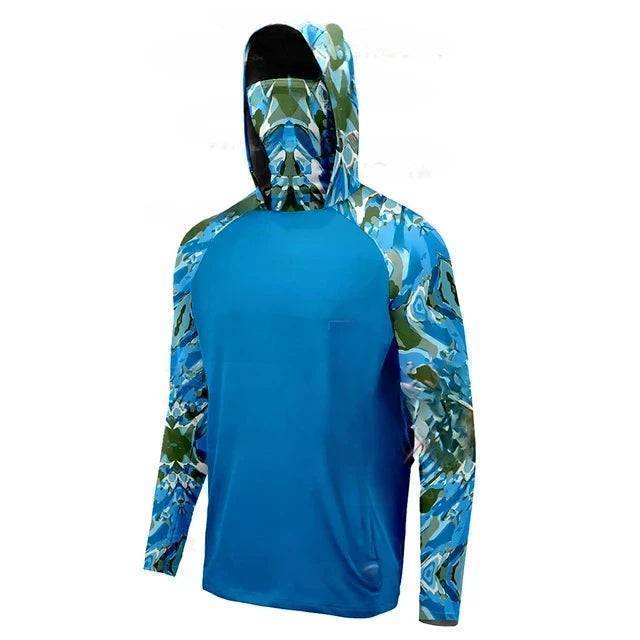 Herren UV-Schutz-Kapuzenpullover - Schnelltrocknendes Outdoor-Funktionsshirt