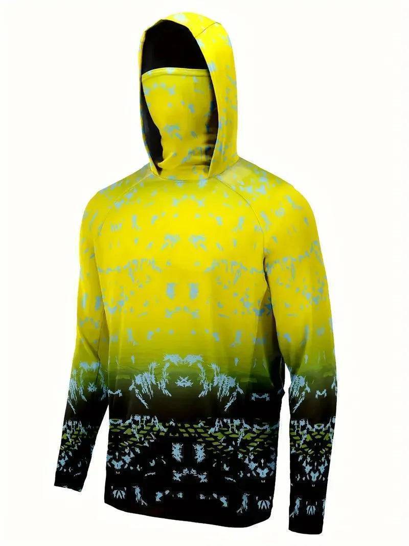 Herren UV-Schutz-Kapuzenpullover - Schnelltrocknendes Outdoor-Funktionsshirt