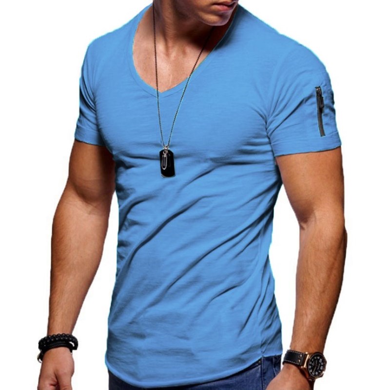 Herren T-Shirt mit V-Ausschnitt und athletischer Passform