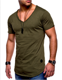 Herren Slim-Fit V-Ausschnitt T-Shirt