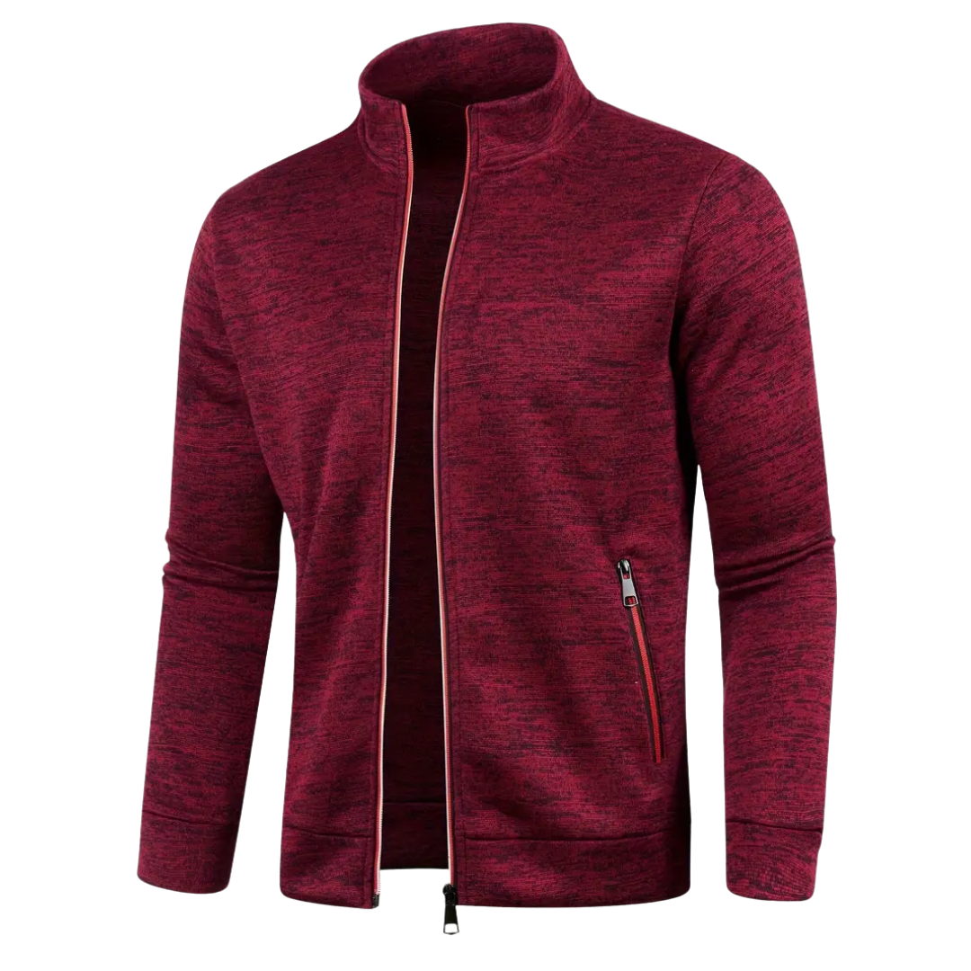 Herren-Sportjacke mit durchgehendem Reissverschluss