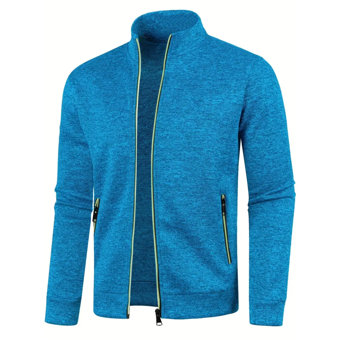 Herren-Sportjacke mit durchgehendem Reissverschluss