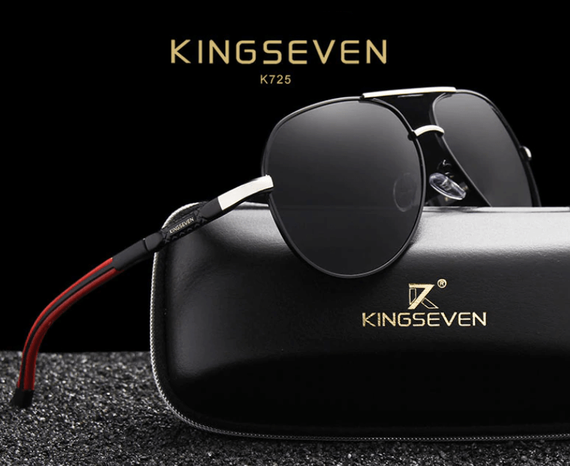 Polarisierte Vintage-Aluminium-Sonnenbrille für Herren